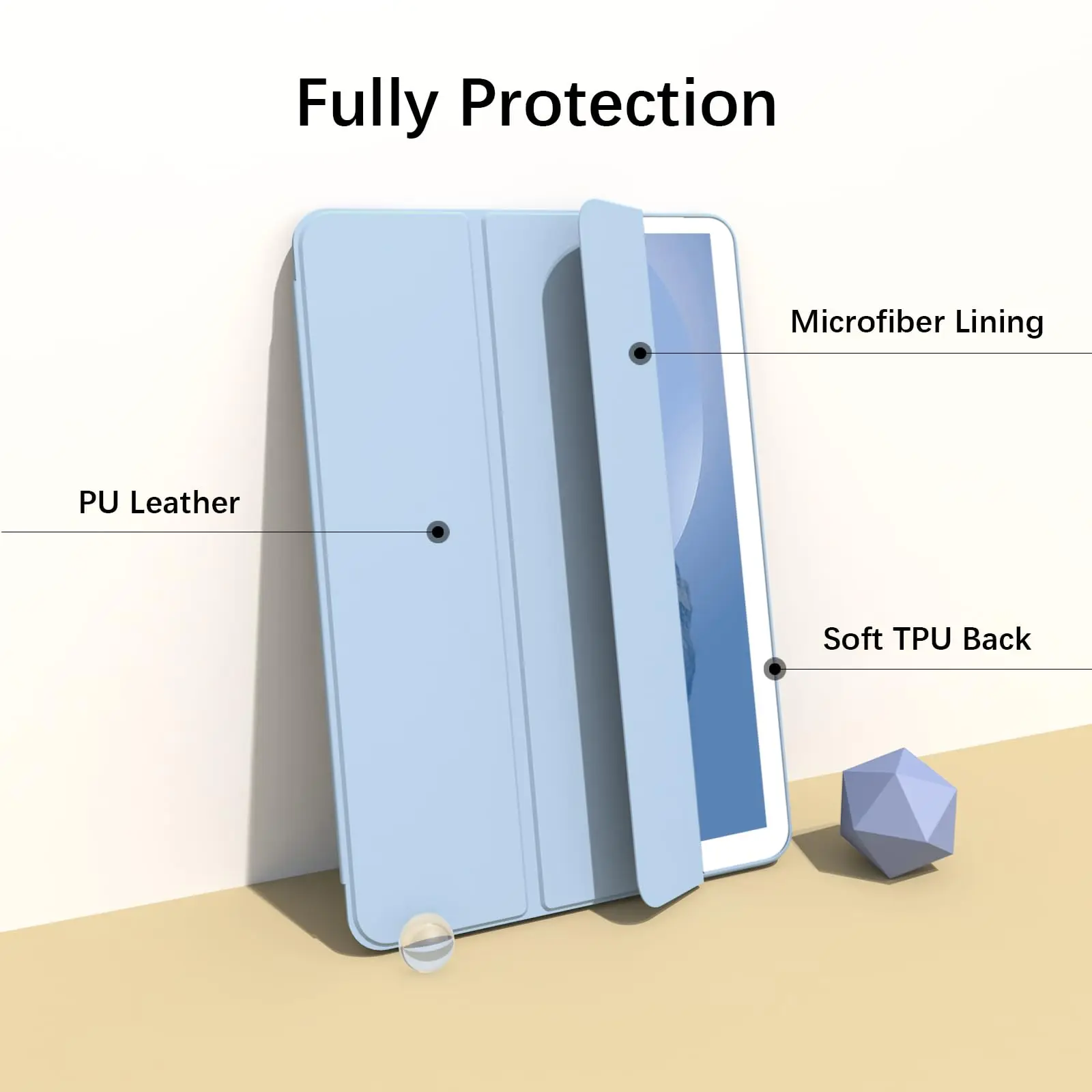 Magnetic Slim Lightweight Stand Cover with Auto Wake/Sleep