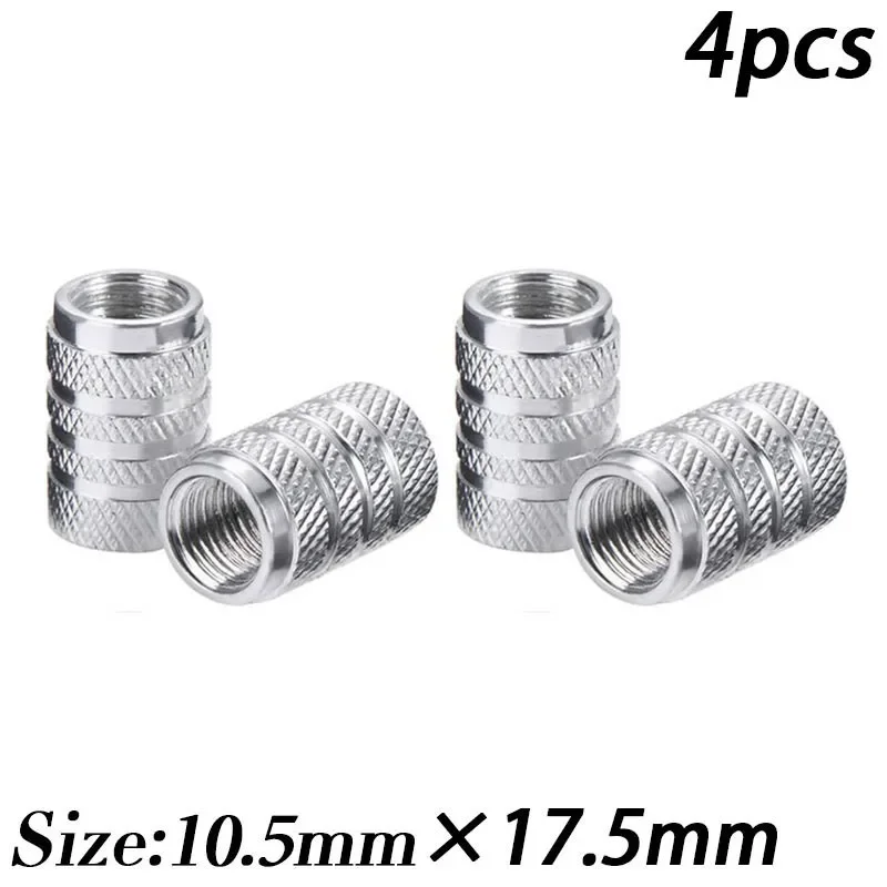 Enhanced Aluminum Alloy Tire Valve Caps - Waterproof Wheel Rim Stem Covers