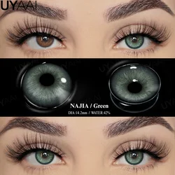 Premium Natural Colored Eye Lenses in Assorted Fashion Shades (Najia Green)