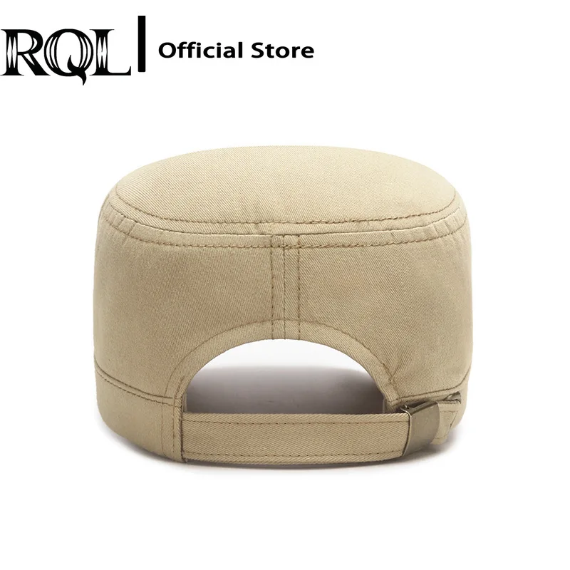 Summer Military Hat Flat Top Cap For Men Outdoor Sports Dad Hat Unisex Twill Fashion Cadet Army Cap Cotton Trucker Plain