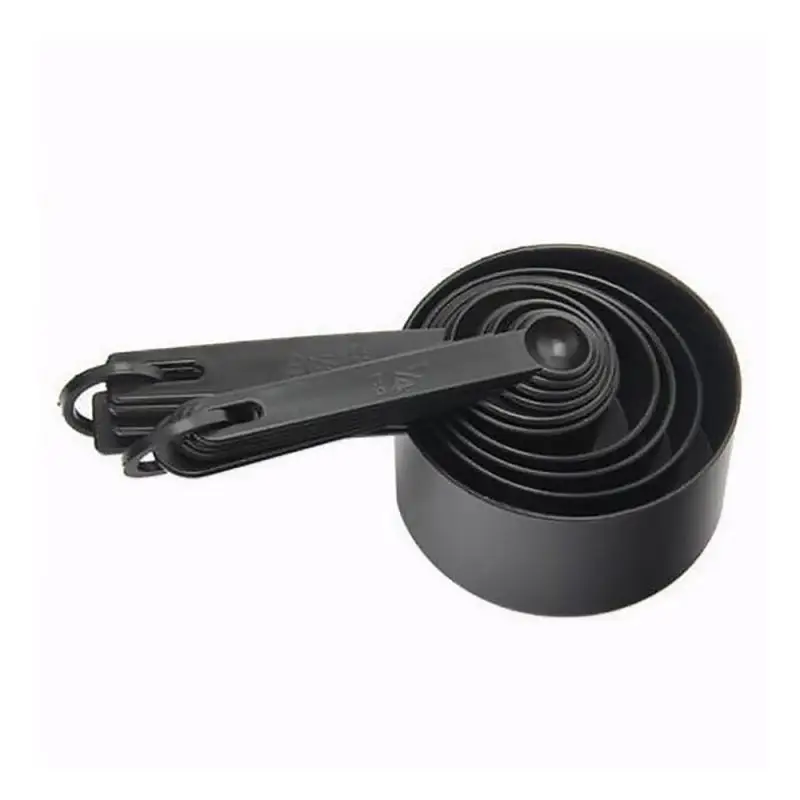 Kitchen Measuring Spoons Measuring Spoon Set set Measuring Spoons Kitchen Cook Black Plastic Teaspoon Scoop Measuring Spoons Cups Set Tools Kitchen Tools