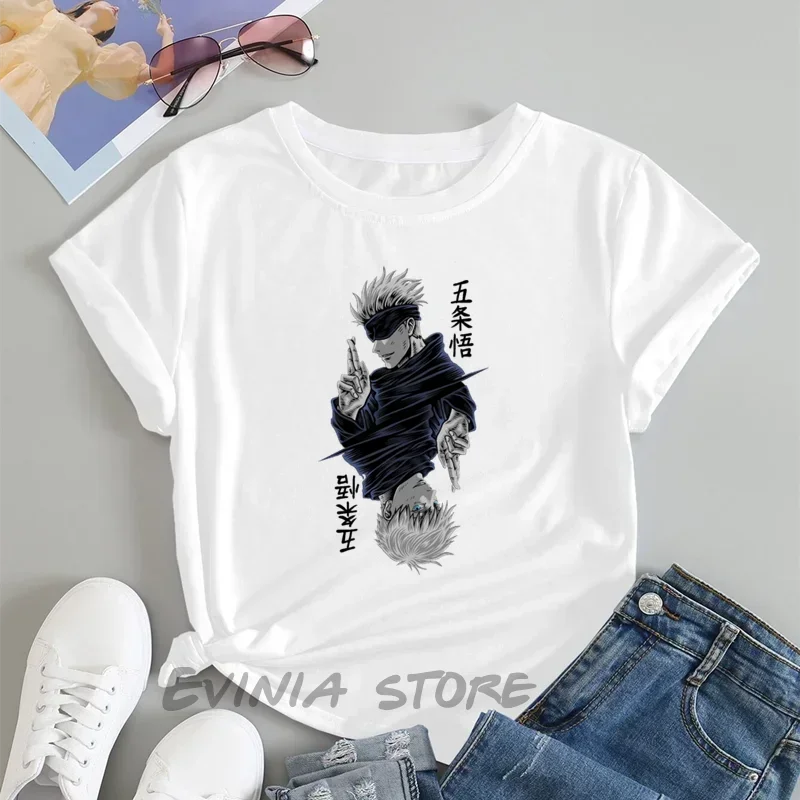 Jujutsu Kaisen Satoru Gojo Print Fashion Hot Summer Casual Top Men Womens Summer T-Shirt Street Women's T-shirt Clothing 3