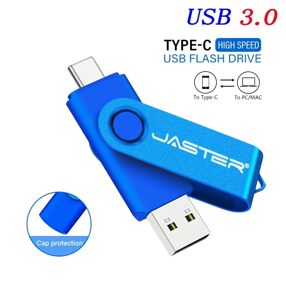 High Speed TYPE-C USB Flash Drive 64GB Rotatable OTG Pen