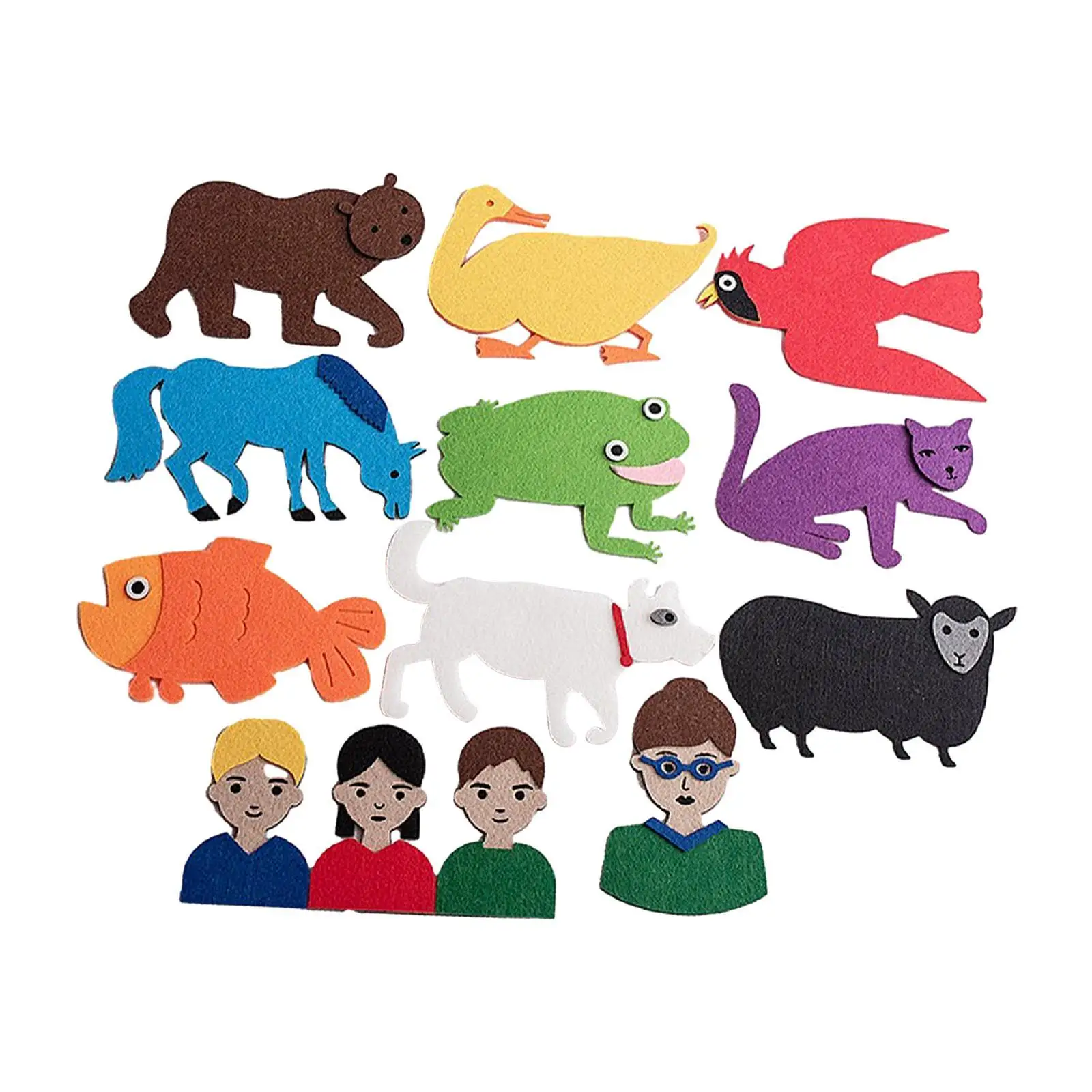

Felt Boards Stories Precut Figures DIY Interactive Craft Toy Preschool Learning Toys for Children Toddlers Preschool Kids Baby