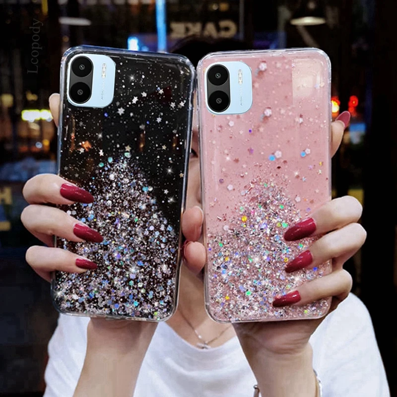 Bling Glitter Phone Case For xiaomi redmi A1 A 1A Soft Full