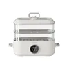 220V Electric Steaming Cooker Household Automatic Multi Cooker Electric Hot Pot Steamer 1 Layer/2 Layers Available 5