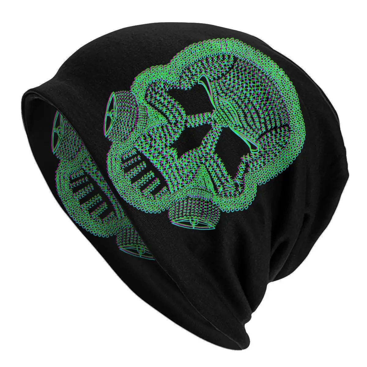 

Gas Skull Men Women's Beanie Hats Self Preservation Society Knitted Hat Hip Hop Earmuff Bonnet Street Skullies Beanies
