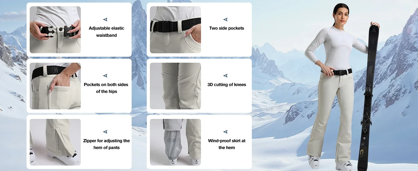 women snowboarding pants