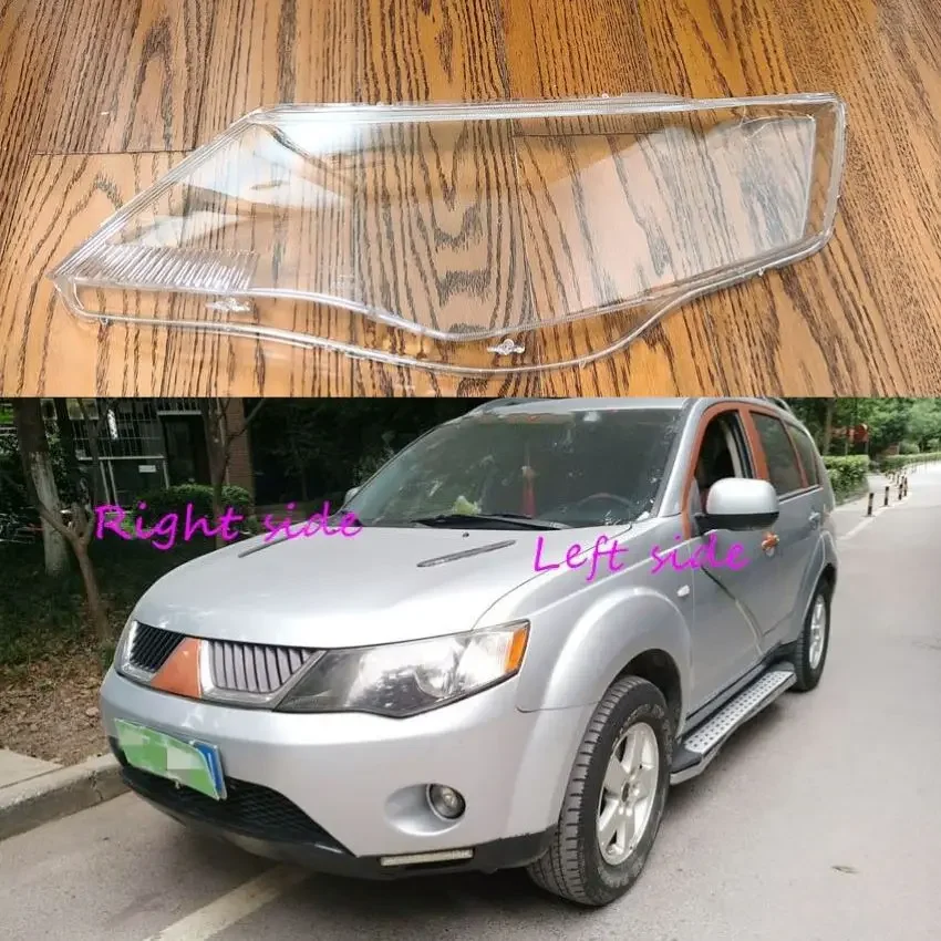 

Car Headlamp Lens For Mitsubishi Outlander EX 2007 2008 2009 Car Headlight cover Headlamp Lens Auto Shell Cover