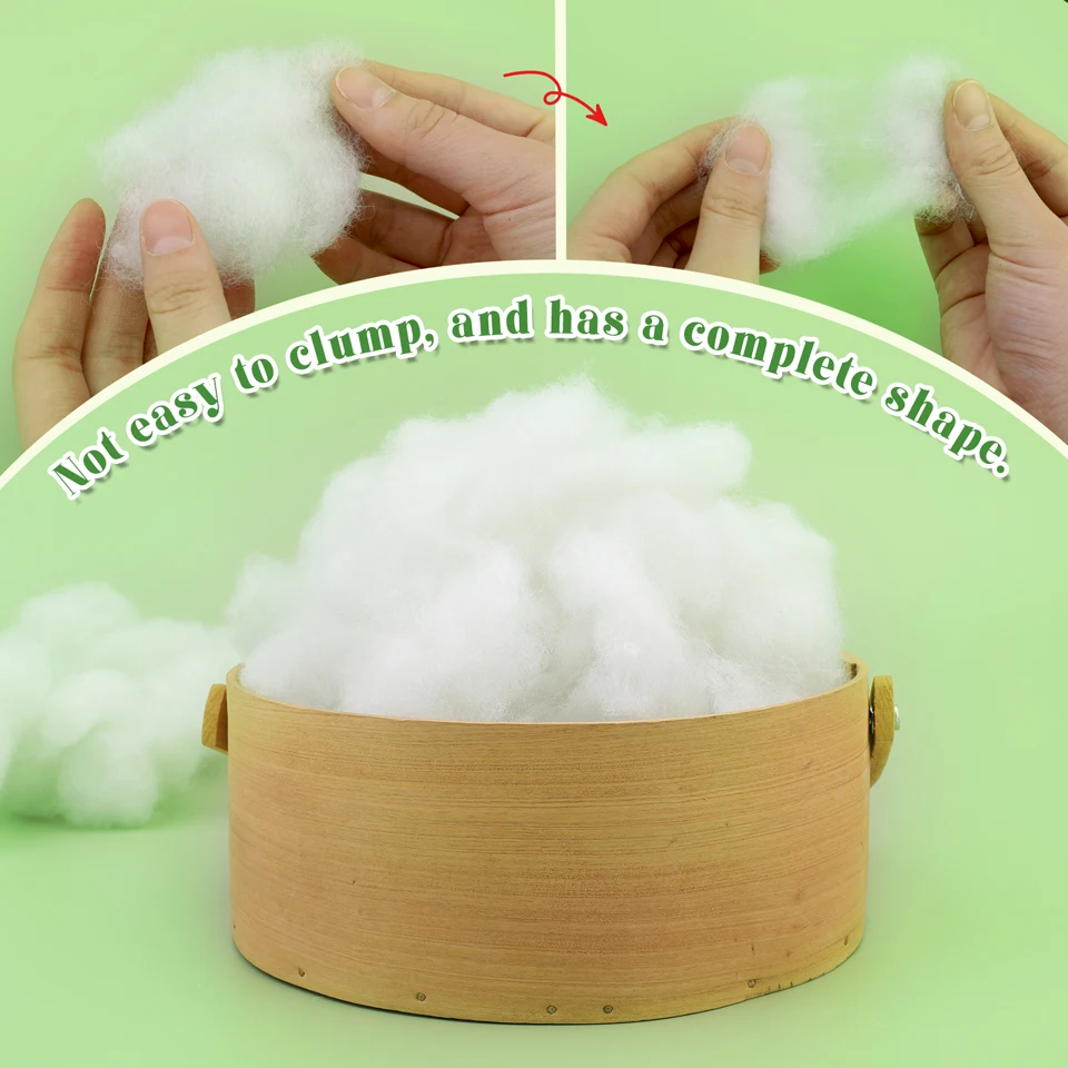 1.8-19.4oz Polyester Fill Stuffing for Stuffed Animal and DIY Projects