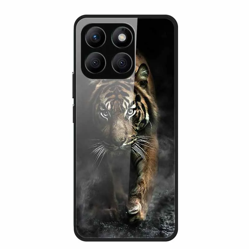 Enhanced Tempered Glass Protective Phone Case with Soft Bumper Design