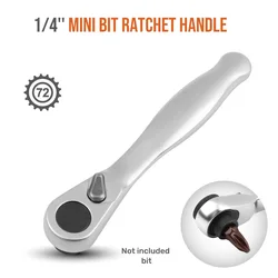 Compact Double-Ended Ratchet Wrench and Screwdriver Tool Set (Bit Handle)