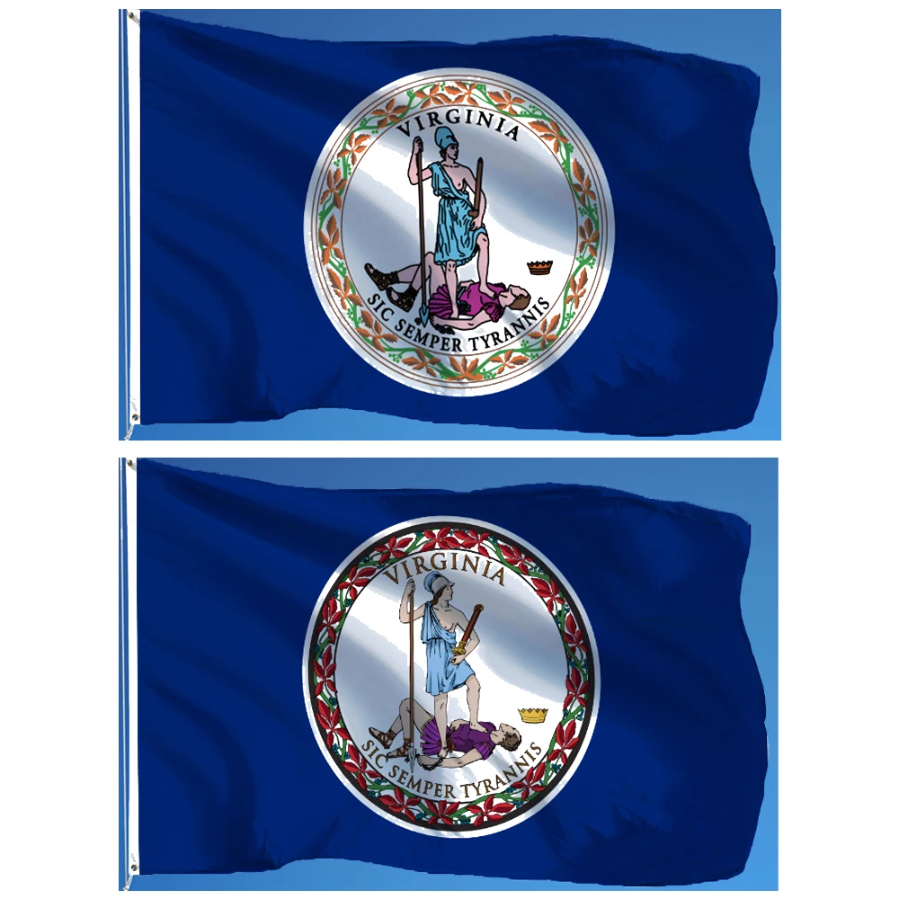 60X90Cm 90X150 Virginia Flag Poliestere Stampato Digitale Usa State Banner Arazzo Tenda
