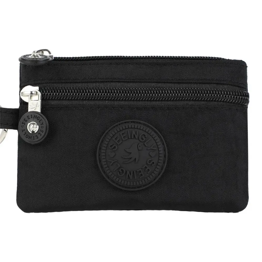 Coin Purse Women Wallet Card Wallet Coin Wallet Canvas Money Coin Purse New with Key Ring Waterproof Credit Card Holoder Wear-resistant Wallet Money Bag Male Female