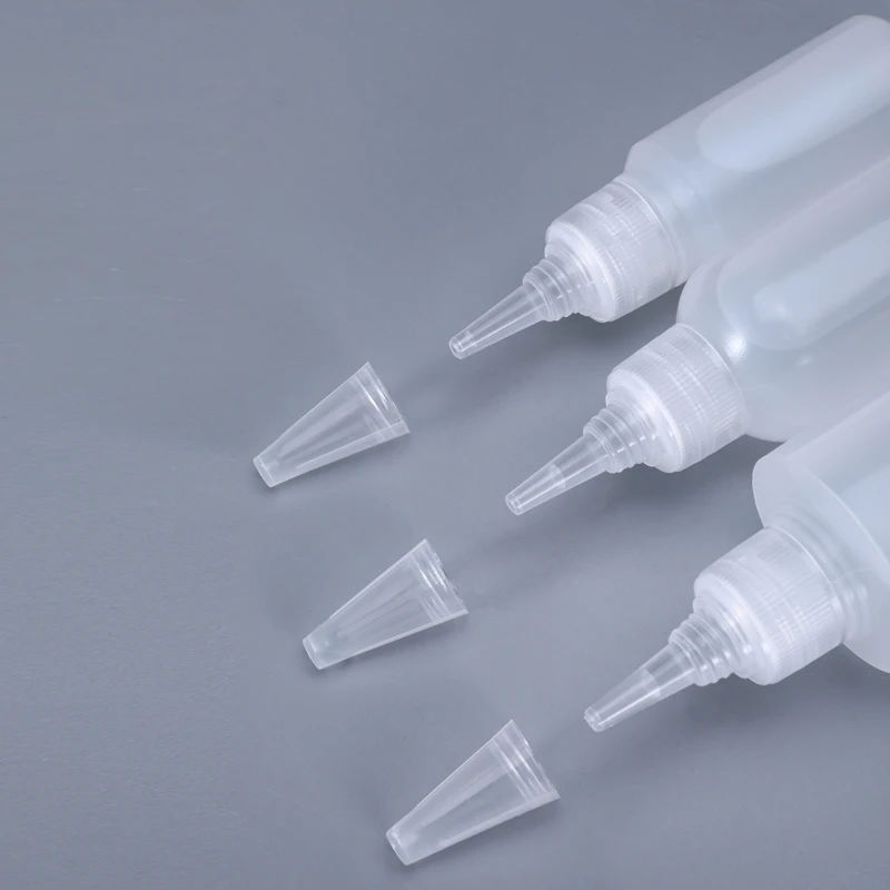10PCS Refillable Bottle Squeeze Bottle Empty PE Plastic Glue Bottles
