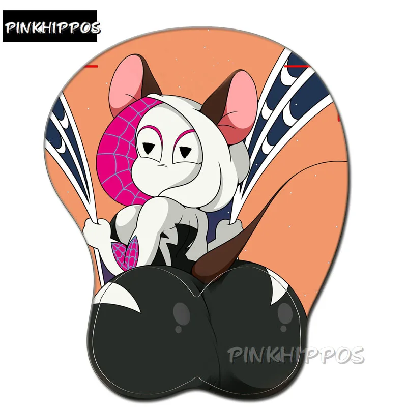 

Коврик для мыши pinkhipppos нескользящий мягкий коврик для запястья с милыми собаками коврик для мышки 3D силиконовый коврик для запястья Аниме Коврик для мыши 3d игровой коврик