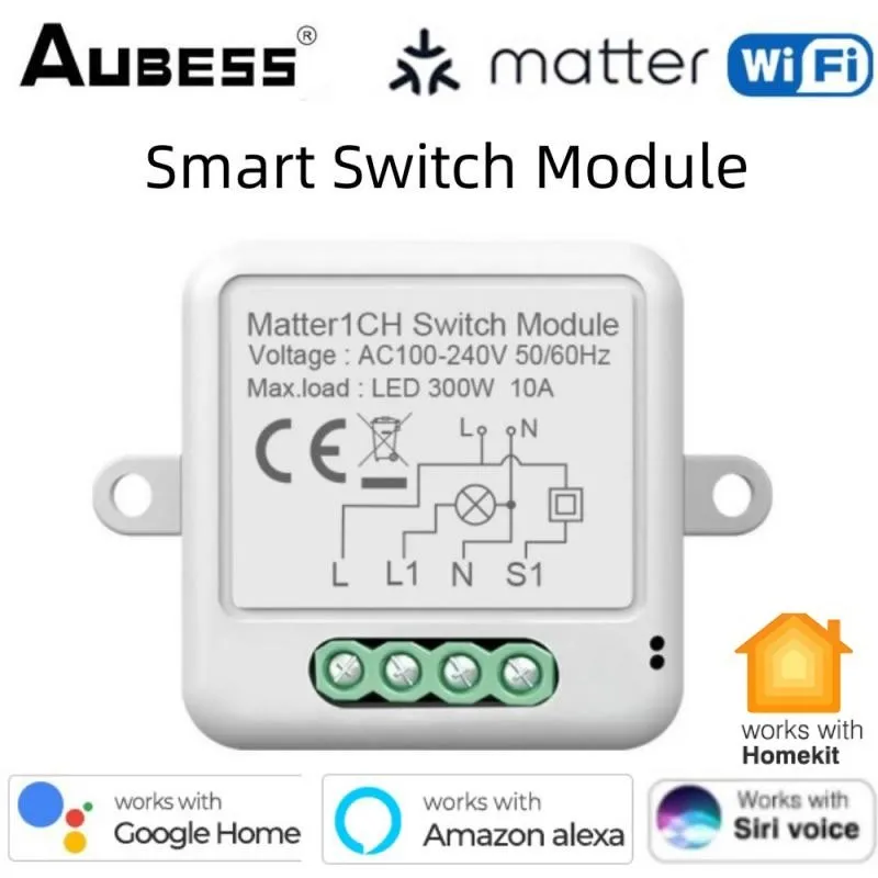 Matter-WIFI-Smart-Switch-Module-Relay-Breaker-Smart-Home-HomeKit-Remote ...