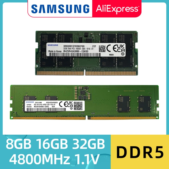 Samsung – mémoire de serveur d'ordinateur de bureau, modèle DDR5