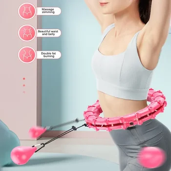 Smart Slimming Hoop Fitness Equipment Women Will Not Fall Off Detachable Abdominal Ring Lazy Fat Loss Artifact