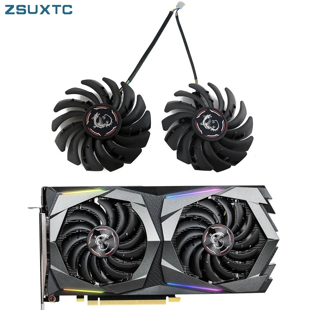 2 Pz/Lotto Ventola Di Raffreddamento Della Scheda Muslimgpu Per Msi Geforce Gtx 1650 Super 1660 1660Ti Ventola Della Scheda Grafica Gaming X