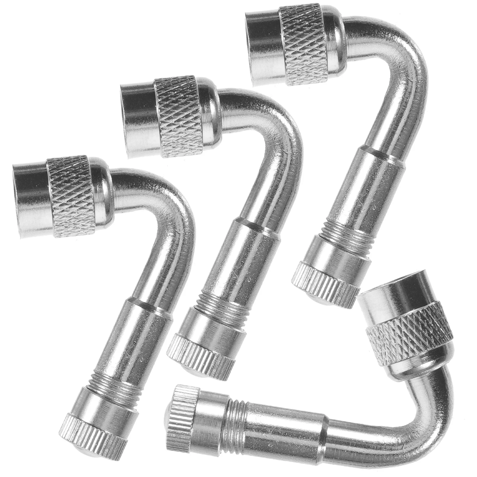 범용 밸브 스템 익스텐션 앵글 에어 익스텐더 자동차 어댑터, 타이어 슈레이더, 4 개