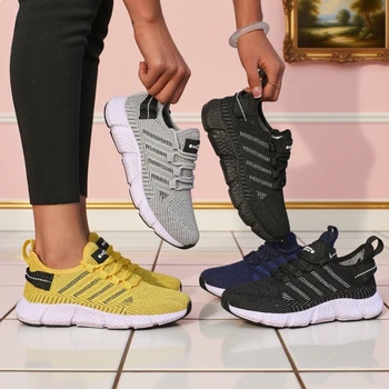 أحذية رياضية نسائية ناعمة قابلة للتنفس وغير قابلة للانزلاق أحذية مريحة للمشي لمسافات طويلة خفيفة الوزن وجافة للغاية أحذية الجري النسائية اتجاه البيع الساخن 6