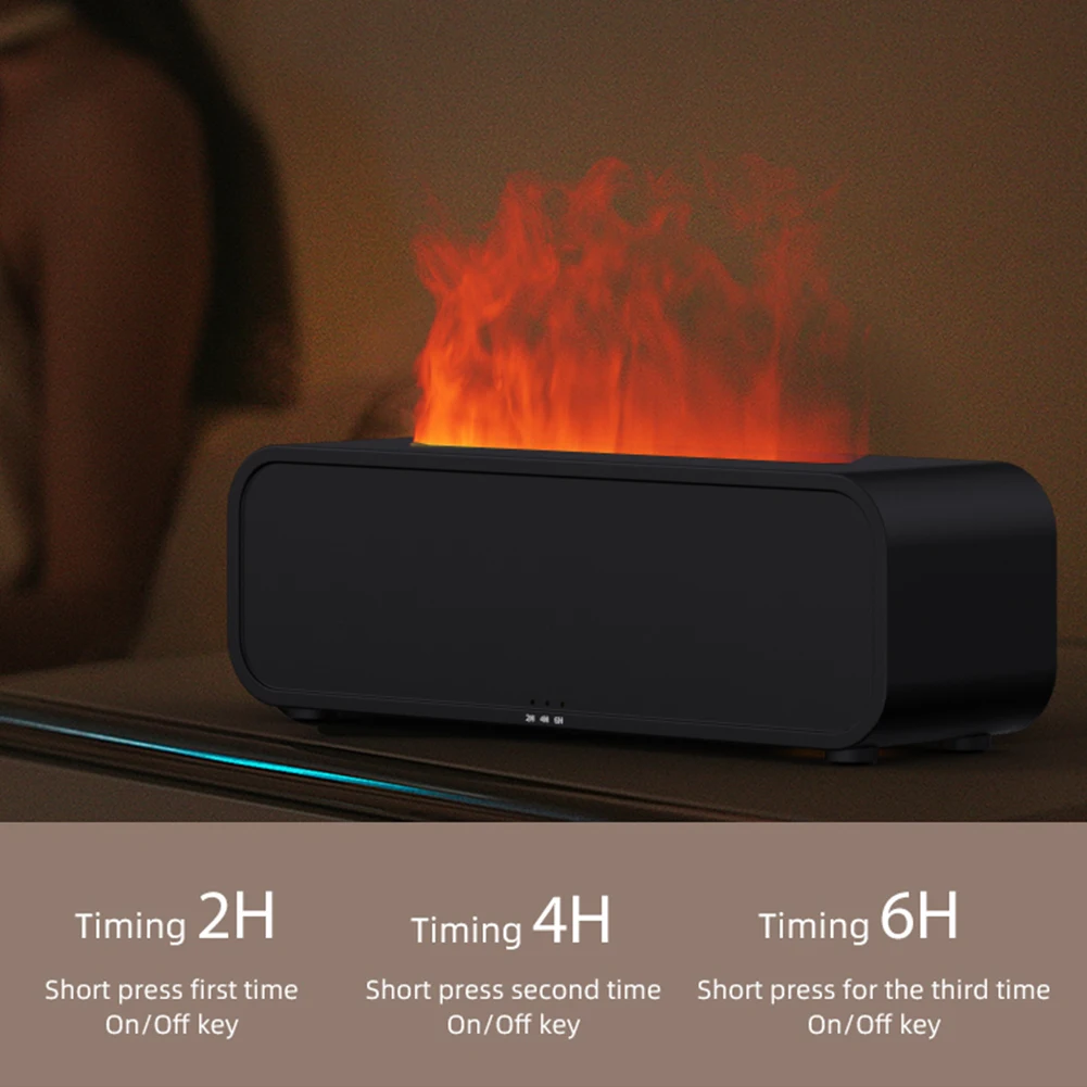 Colorful Flame Essential Oil Diffuser with Remote Control Air Humidifier Aroma Diffuser for Bedroom Home Office Yoga Meditation