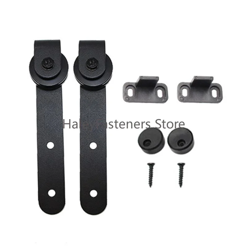 Barn Door Rail Warehouse Stay Roller Sliding Guide Scroll Wheel Home Floor Hanger Accessory See Kit 1 Set