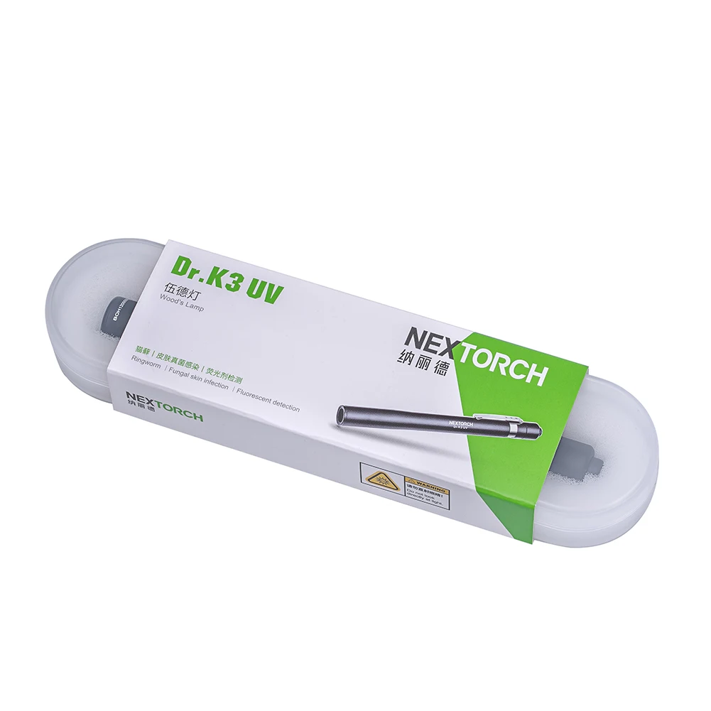 УФ-лампа Nextorch Dr.K3UV для древесины, длина волны 365 нм, 600 мВт, обнаружение флуоресценцииподделки, изысканный маленький (art.: 3920c2fdf181e) - 3920c2fdf181e