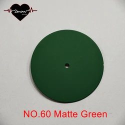 Matte Multicolor Blank Watch Dial - 33.5mm - 33.5mm (NO.60 Matte Green)