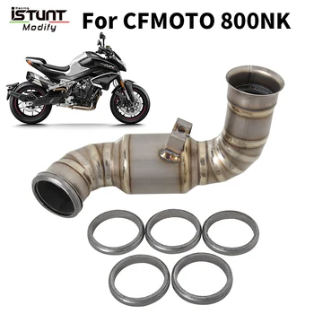 Slip On For CFMOTO 800NK NK 800 Motorcycle Exhaust Muffler Pipe Graphite Gaskets O-Ring Original Eliminator Enhanced Crush