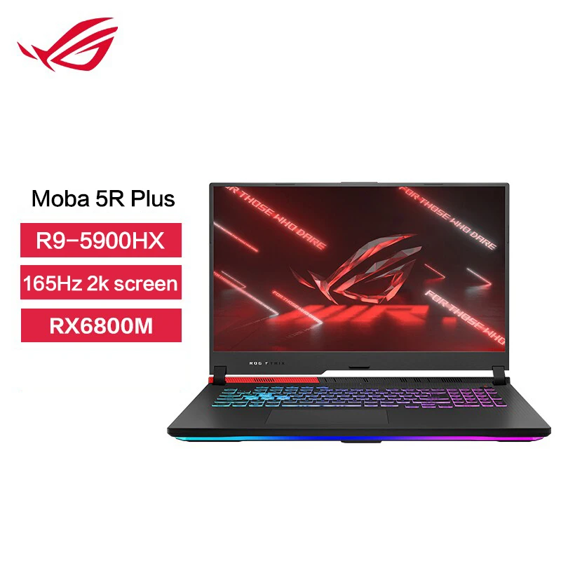 

ROG Moba5R PLUS Strix G713P Gaming Laptop R9-5900HX RX6800M-12G(180W) P3 Wide Color Gamut 17.3 Inch 165Hz 2K Computer Notebook