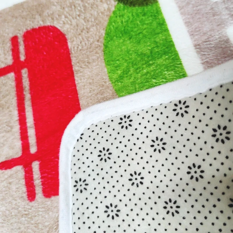 Thickened Flannel Carpet Living Room Children's Bedroom Decoration Floor Rug Cartoon Road Play Mat Soft Tatami Carpets Non-slip 5