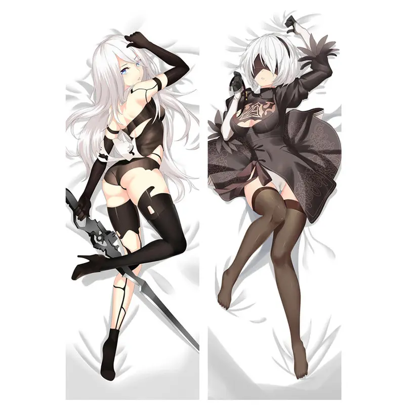 

Наволочки для подушек с рисунком из аниме ниус: Automata YoRHa 2B 9S Чехол сексуальные 3D двухсторонние постельные принадлежности для обнимания тела чехол индивидуальные подарки