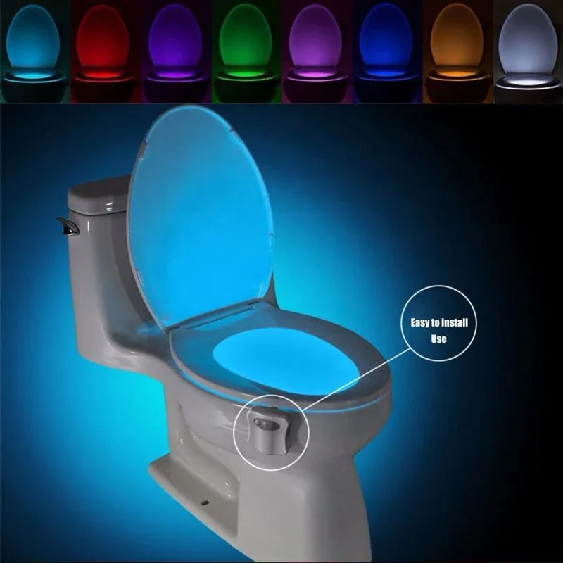 Description Picture 5 of itemToilet Seat Smart Motion Sensor Night Light 16/8 Colors Waterproof Backlight For bathroom Toilet Bowl LED Lamp Light WC