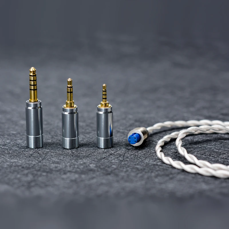 BGVP F3 HIFI Headphone Balance Upgrade Cable Single Crystal Copper Silver Plated 3 In 1