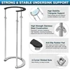 Punch-free Stainless Steel Wash Basin Support Bracket Height Adjustable C-shaped Mouth Fixed Support Frame for Kitchen Bathroom 5
