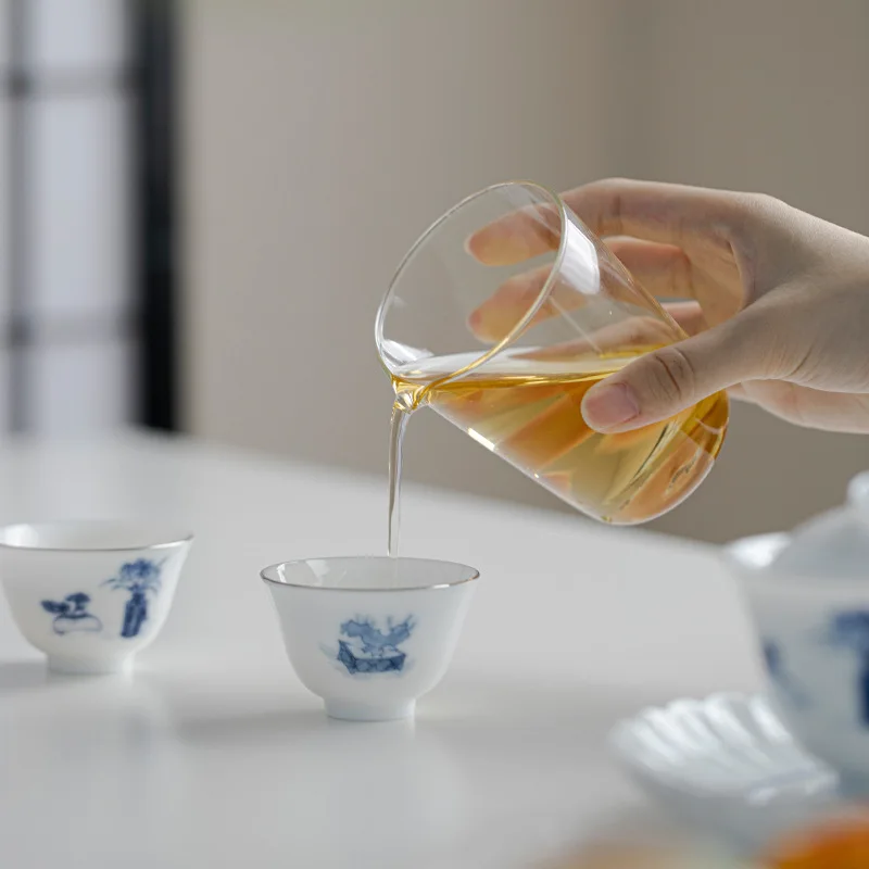 Sweet White Xiangyun Cup Kung Fu Teacup Tea Tasting Cup Ceramic Single Tea Bowl Small Teacup