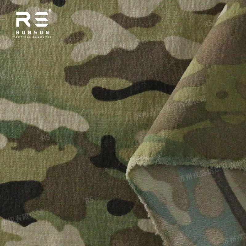 nylon four way stretch tactical uniform fabric camo fabric MC IRR