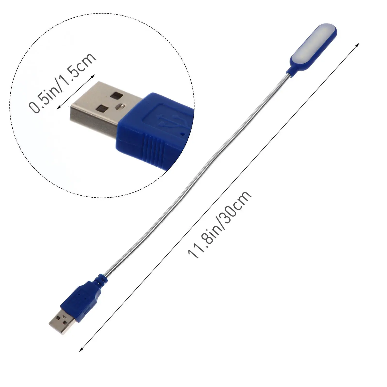 2Pcs USB 휴대용 노트북 독서 램프 컴퓨터 노트북 사무실 연구 여행용 조절 가능한 야간 조명 USB 램프