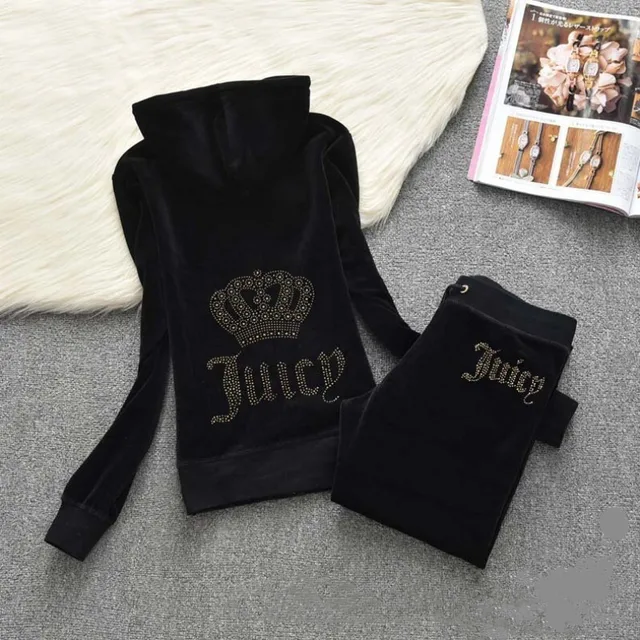 Juicy Lovers marque noix de coco nouvelle mode femmes costumes de sport bleu noir rose mince survêtements décontractés col à capuche vêtement de sport 1
