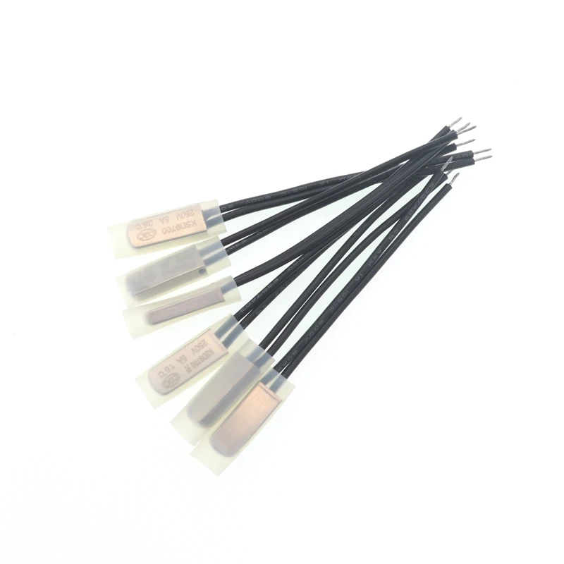 KSD9700 Thermostat 5A 250V - Temperaturschalter Mit Metallgehäuse 15-155°C