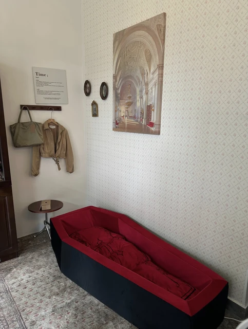 Gothic Coffin Velvet Day Bed 5
