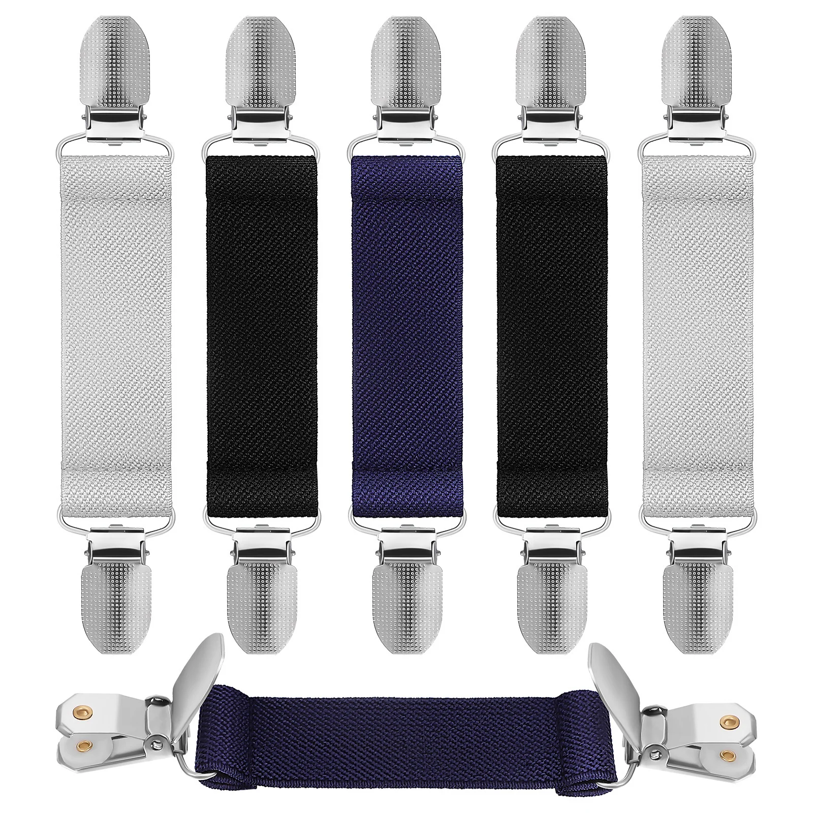 6개 세트 스웨터 클립 의류 고정용 드레스 클립 여성용 가디건 셔츠 허리 조절 도구