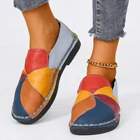 2023 New Hot Sales Women Patches Stitching Flat Casual Shoes for Woman Summer Flats Soft Candy Colors Shoes 2
