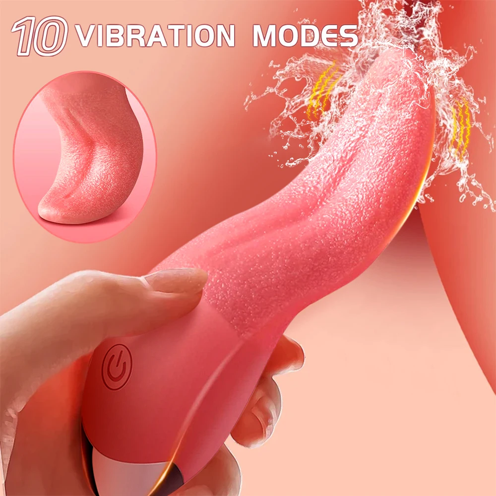 Sucking Rose Vibrator with Tongue Licking for Women Clitoral Stimulation Nipples Stimulator Female  Adult Goods Sex Toys 18+