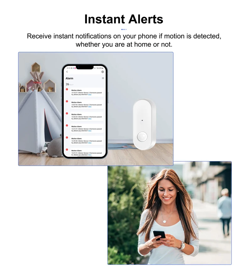 Tuya WiFi PIR Motion Sensor Smart Home Menschlichen Körper Infrarot Detektor Sicherheit Smart Leben Funktioniert Mit Alexa Google Hause – Detail 6