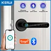 KERUI Fingerprint Door Lock  Tuya Smart /Smart Life Electronic Door Lock with Fingerprint/Password/Key/Tuya APP/Card Unlock 1