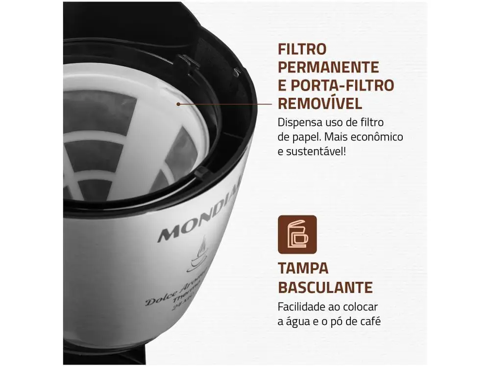 Cafeteira Elétrica Mondial Dolce Aroma Thermo - 110V 4