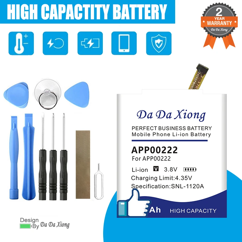 

High Quality APP00222 500mAh Replacement Battery For Michael Kors Access Grayson MK5025 Smart Watch + Free Tools